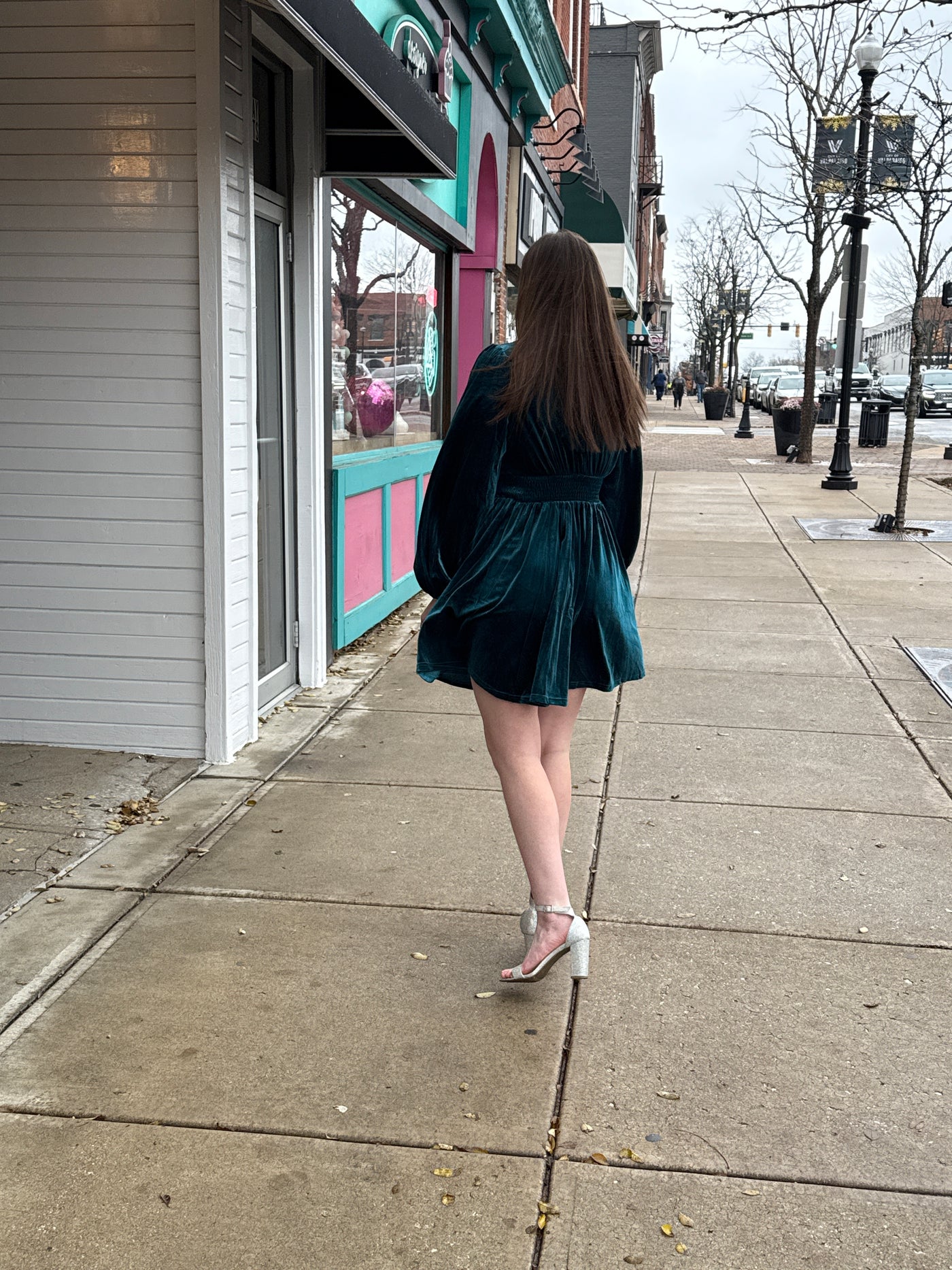 Victoria Front Key Hole Mini Dress