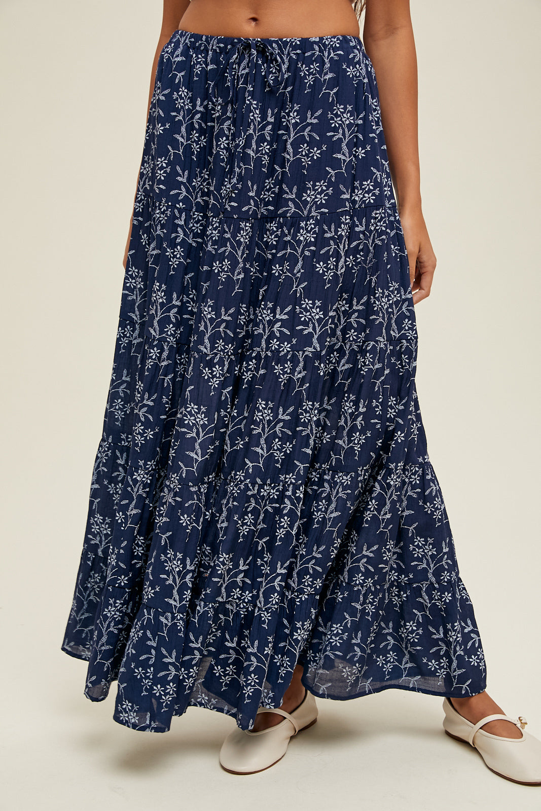 Lexi Floral Tiered Maxi Skirt