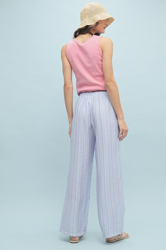 Good Vibes Only Striped Bottoms