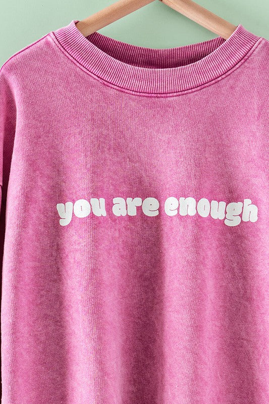 You Are Enough Oversized Sweatshirt