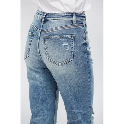 Porter High Rise Straight Leg Denim