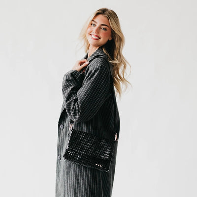 Wrenlee Woven Flap Crossbody