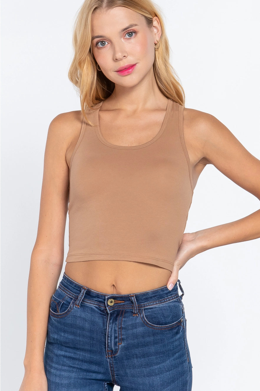 Mallory Fitted Racerback Crop