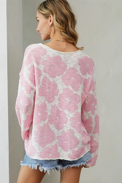 Grier Flower Pattern Sweater