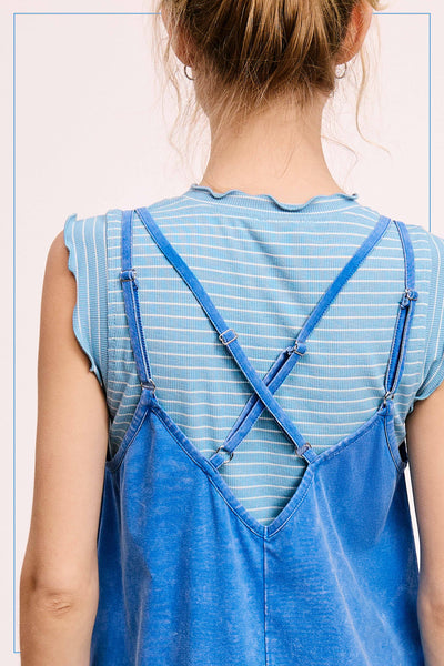 Gayle Adjustable Tank Romper