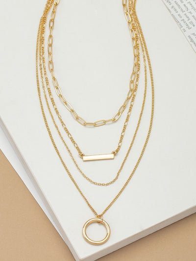 Franz Four Layer Chain Necklace
