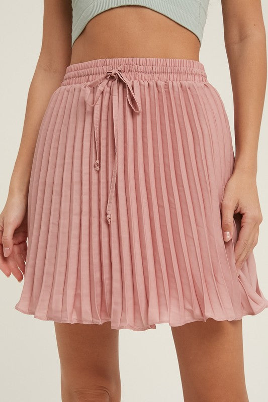 Mic Pleated Skirt