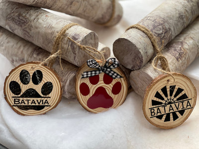 Batavia Wood Ornaments