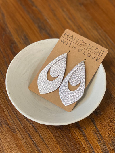 Double Leather Cut Out Earrings
